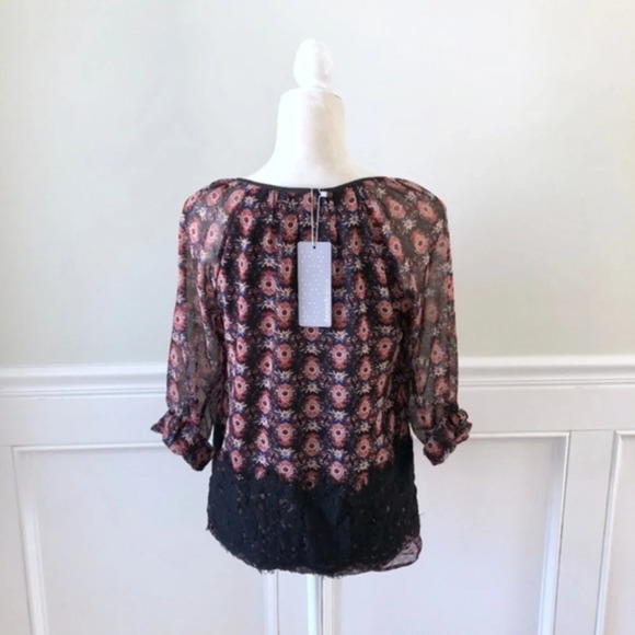 Stitch Fix Daniel Rainn Floral Lace Blouse NWT S - Picture 5 of 6